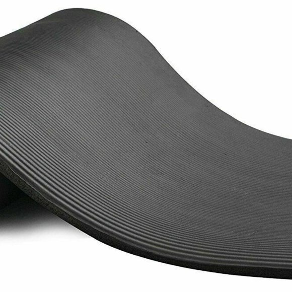 Non Slip Yoga Mat - Black - 72"x24"  1/2" Thick Fitness Mat with carrying strap - Picture 7 of 13